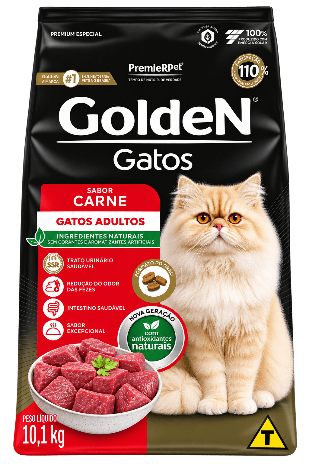 Ração Golden Gatos carne 10kg
